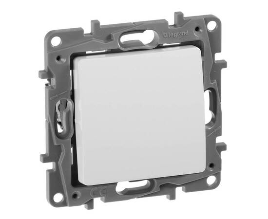 Кнопка 1-но клавишная 1но, белый