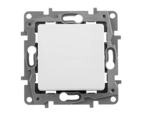 Кнопка 1-но клавишная 1но, белый, изображение 2