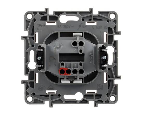 Кнопка 1-но клавишная 1но, белый, изображение 3