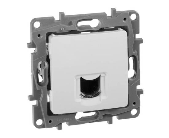 Розетка RJ45 Cat.6 одиночная UTP, белый