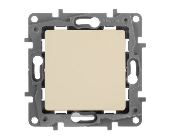 Кнопка 1-но клавишная 1но, слоновая кость, изображение 2