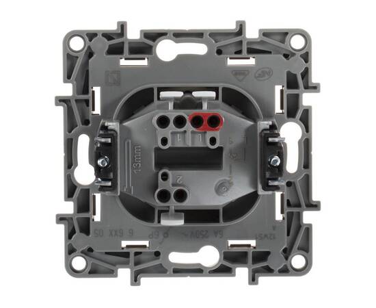 Кнопка 1-но клавишная 1но, слоновая кость, изображение 3