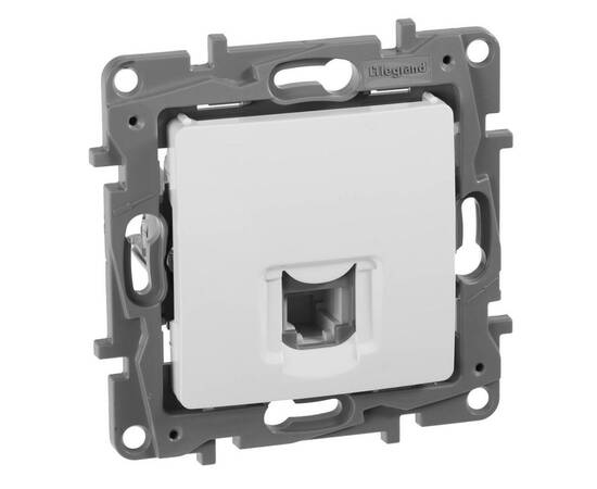 Розетка телефонная RJ11 Legrand Etika белая 672240