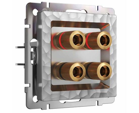 Акустическая розетка Werkel Hammer х4 серебряный W1285006 4690389163111