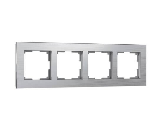 Рамка на 4 поста Werkel Aluminium алюминий W0041706 4690389158070