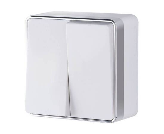 Выключатель двухклавишный Werkel Gallant белый W5020001 4690389164118