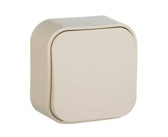 Выключатель одноклавишный Legrand Quteo 10A 250V слоновая кость 782230