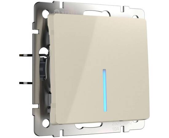 Выключатель одноклавишный с подсветкой Werkel слоновая кость W1110103 4690389155550