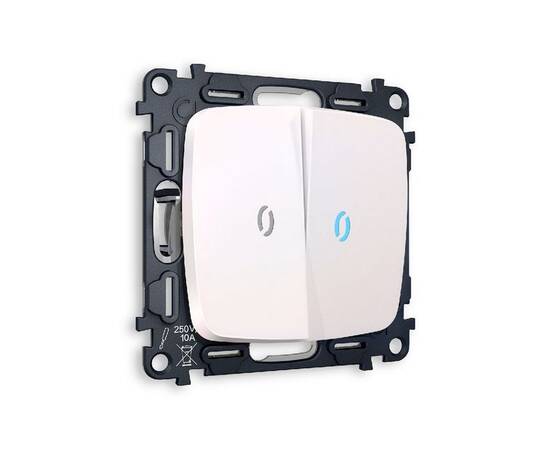 Комплект механизма 2-кл выключателя с подсветкой Ambrella Volt Omega MO204020