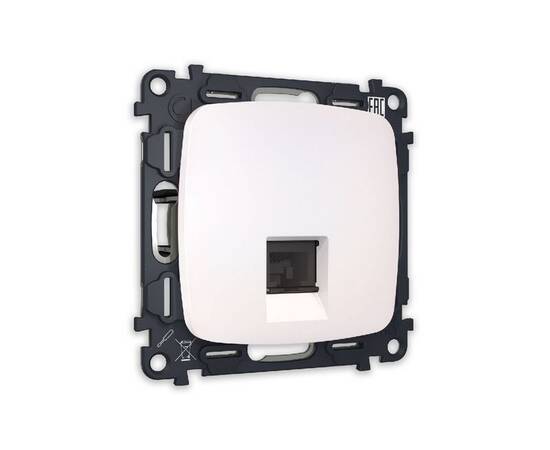 Комплект механизма компьютерной розетки RJ-45(8P8C) CAT6 со шторкой Ambrella Volt Omega MO212010