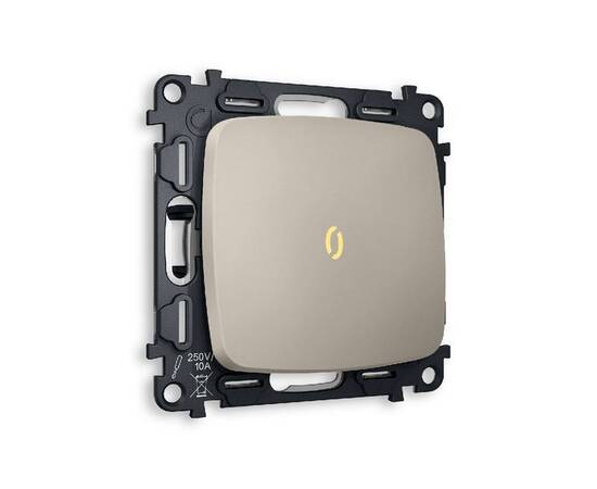 Комплект механизма 1-кл выключателя с подсветкой Ambrella Volt Omega MO362010