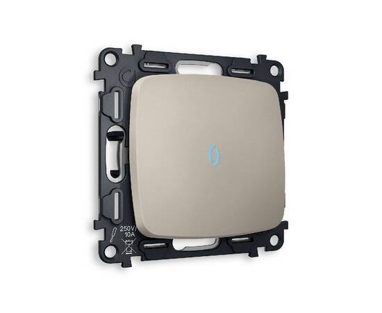 Комплект механизма 1-кл проходного выключателя с подсветкой Ambrella Volt Omega MO362040