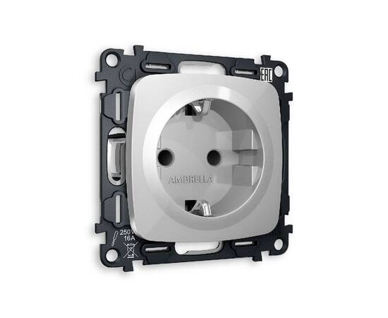 Комплект механизма розетки с/з со шторками Ambrella Volt Omega MO407010