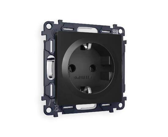 Комплект механизма розетки с/з на винтовых зажимах Ambrella Volt Alfa MA806010