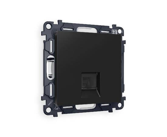 Комплект механизма телефонной розетки RJ-11(4P4C) со шторкой Ambrella Volt Alfa MA812030