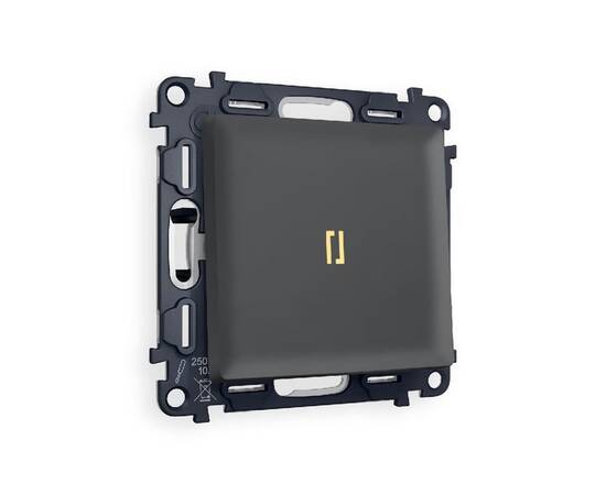 Комплект механизма 1-кл проходного выключателя с подсветкой Ambrella Volt Alfa MA902030