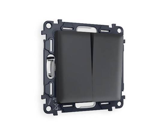 Комплект механизма 2-кл проходного выключателя Ambrella Volt Alfa MA903020