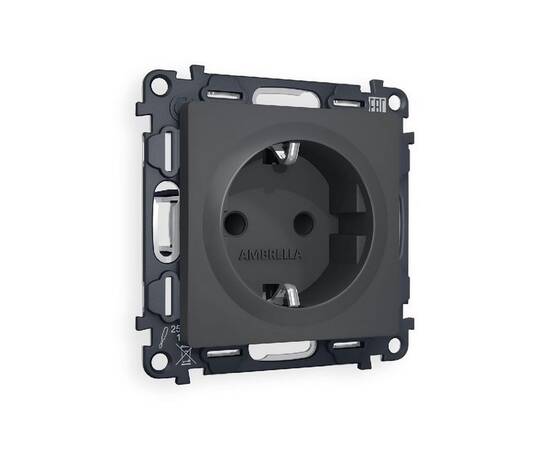 Комплект механизма розетки с/з со шторками Ambrella Volt Alfa MA907010