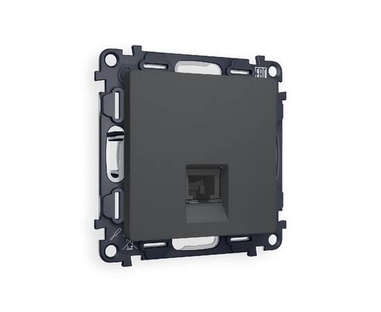 Комплект механизма компьютерной розетки RJ-45(8P8C) CAT6 со шторкой Ambrella Volt Alfa MA912010