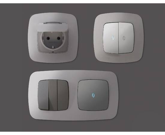 Рамка одноместная Ambrella Volt Ecta OF140501, изображение 3