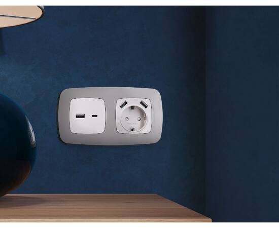 Рамка трехместная Ambrella Volt Ecta OF140503, изображение 2