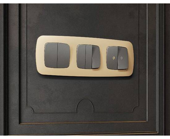 Рамка двухместная Ambrella Volt Ecta OF140602, изображение 2