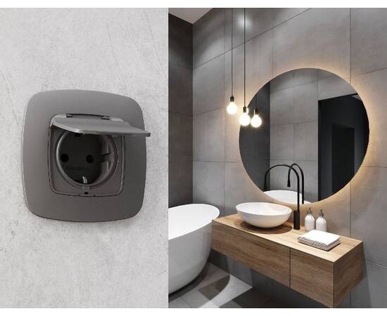 Рамка двухместная Ambrella Volt Ecta OF140652, изображение 2