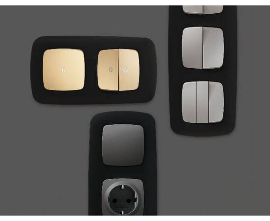 Рамка пятиместная Ambrella Volt Ecta OF140705, изображение 3