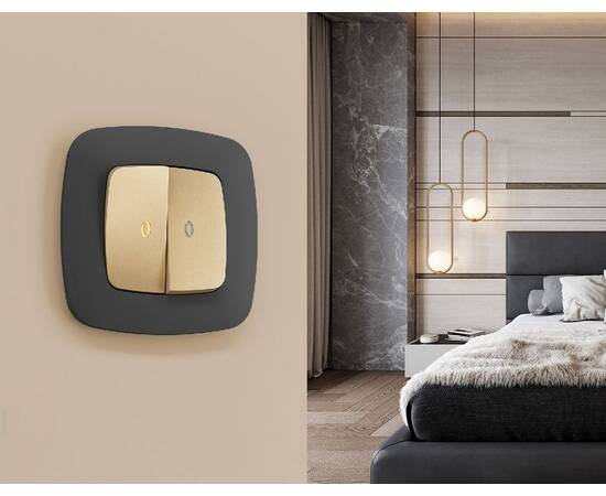 Рамка одноместная Ambrella Volt Ecta OF140801, изображение 2