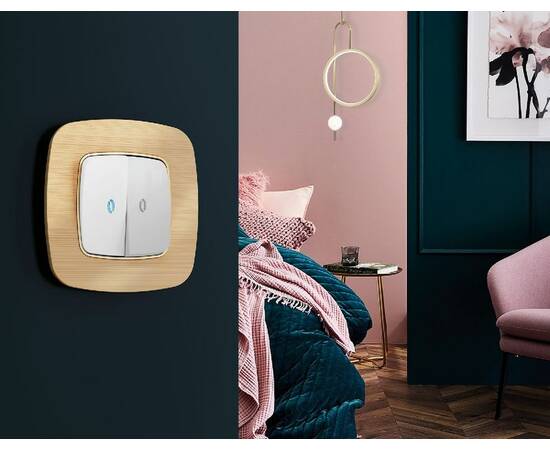 Рамка одноместная Ambrella Volt Radian OF580301, изображение 2