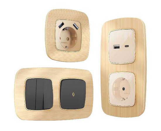 Рамка четырехместная Ambrella Volt Radian OF580304, изображение 3