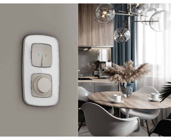 Рамка двухместная Ambrella Volt Coint OF640132, изображение 2