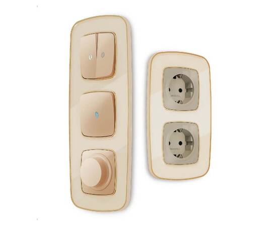 Рамка двухместная Ambrella Volt Coint OF640342, изображение 3