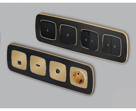 Рамка двухместная Ambrella Volt Coint OF640542, изображение 3