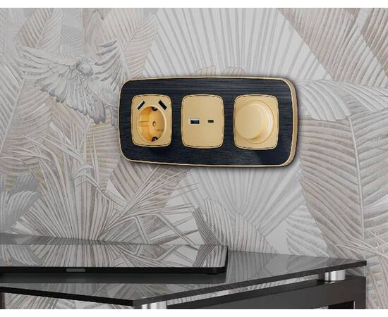 Рамка четырехместная Ambrella Volt Coint OF640544, изображение 2