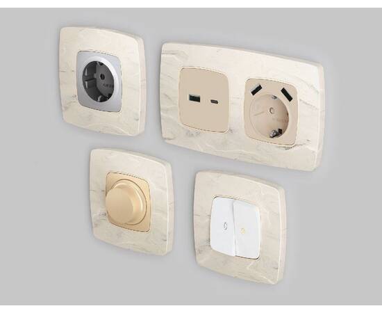 Рамка трехместная Ambrella Volt Opera OF940603, изображение 3