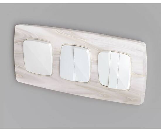 Лицевая панель для выключателя двухклавишного Ambrella Volt Omega OP1030, изображение 2