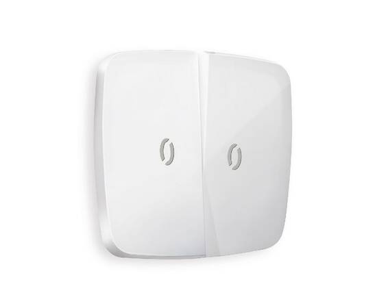 Лицевая панель для выключателя двухклавишного с подсветкой Ambrella Volt Omega OP1040