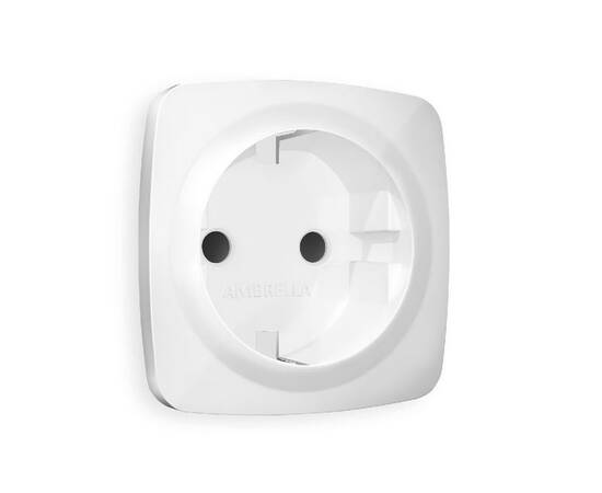 Лицевая панель для розетки с/з со шторками Ambrella Volt Omega OP1070