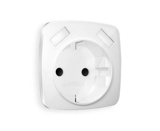 Лицевая панель для розетки с/з со шторками 2USB A+A Ambrella Volt Omega OP1090