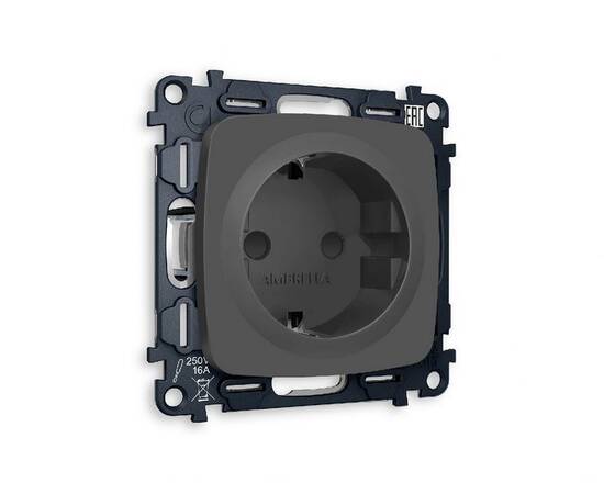 Комплект механизма розетки с/з со шторками Ambrella Volt Omega MO907010