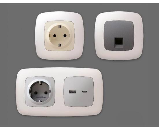 Рамка пятиместная Ambrella Volt Ecta OF140205, изображение 3