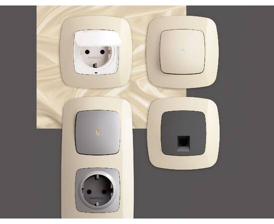 Рамка трехместная Ambrella Volt Ecta OF140303, изображение 3