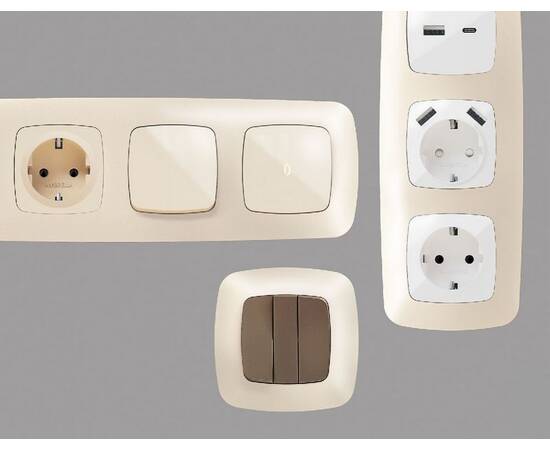 Рамка пятиместная Ambrella Volt Ecta OF140335, изображение 3