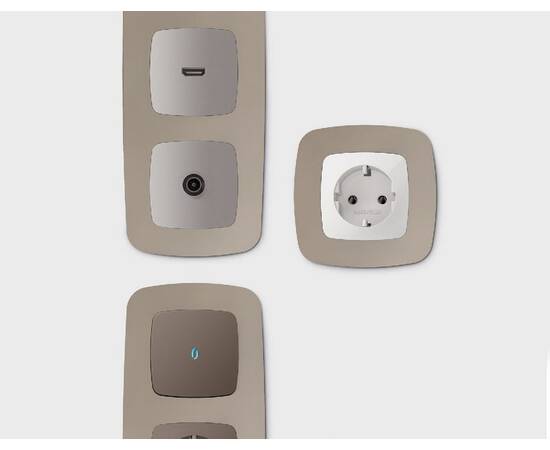 Рамка трехместная Ambrella Volt Ecta OF140363, изображение 3