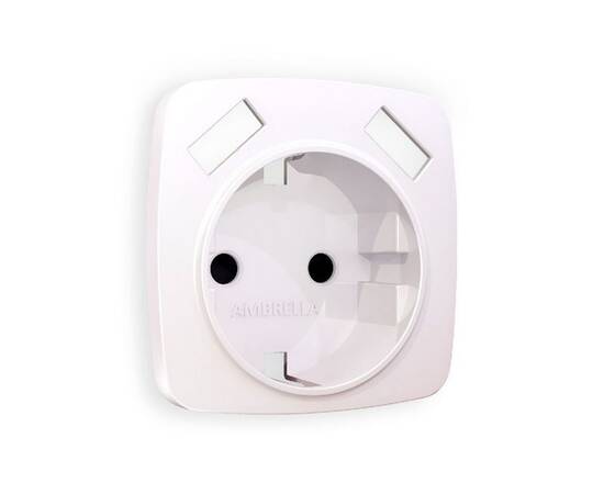 Лицевая панель для розетки с/з со шторками 2USB A+A Ambrella Volt Omega OP2090