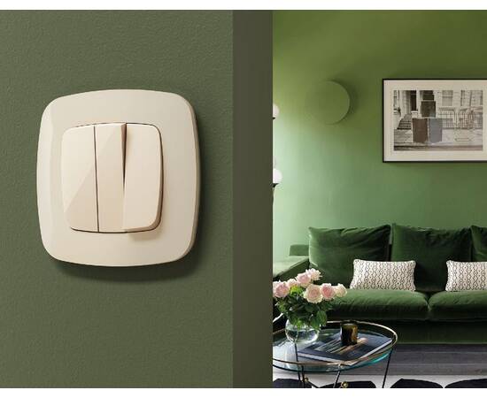 Лицевая панель для выключателя трехклавишного Ambrella Volt Omega OP3050, изображение 2