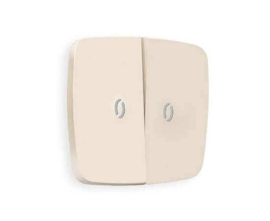 Лицевая панель для выключателя двухклавишного с подсветкой Ambrella Volt Omega OP3240