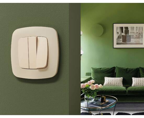 Лицевая панель для выключателя трехклавишного Ambrella Volt Omega OP3250, изображение 2