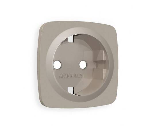 Лицевая панель для розетки с/з Ambrella Volt Omega OP3660